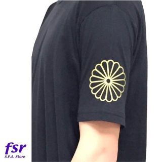 ライトウェイトTシャツ ゴールド菊紋プリント 武道 格闘技 スポーツ(XL)(Tシャツ/カットソー(半袖/袖なし))