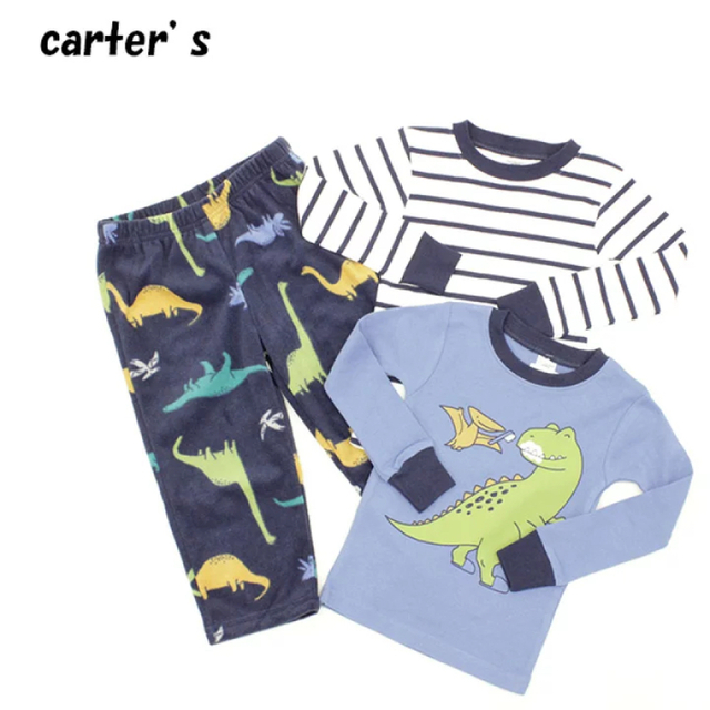 carter's(カーターズ)のcarter's カーターズ キッズ ルームウェア ボーイズ パジャマ3点　8T キッズ/ベビー/マタニティのキッズ服男の子用(90cm~)(パジャマ)の商品写真