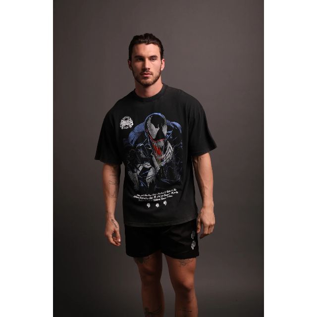 Darc Sport VENOM OVERSIZED TEE CHARCOAL Darc Sport VENOM OVERSIZED TEE CHARCOAL