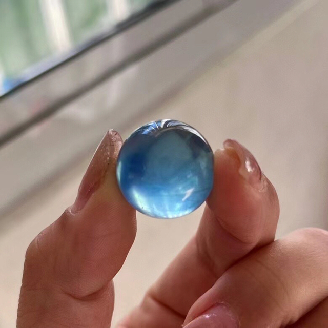 天然】アクアマリン 丸玉 19.3mm-