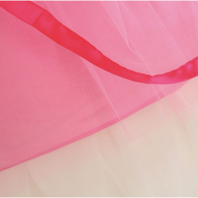ピーチ姫 ドレス 衣装 こども　コスプレ　クラウン付き　USJ ハロウィン キッズ/ベビー/マタニティのキッズ服女の子用(90cm~)(ワンピース)の商品写真