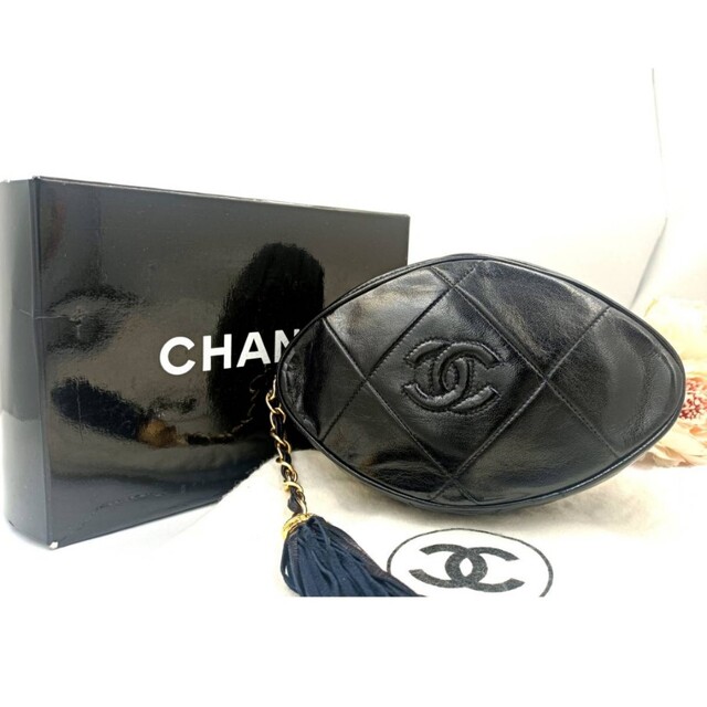 在庫限り】 CHANEL - 美品本物格安CHANELの黒のフリージンショルダー