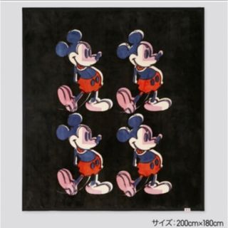 ミッキーマウス ヒートテック毛布(ダブル)(毛布)