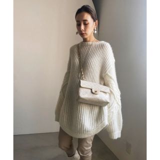 ameri vintage MIXYARN CABLE KNIT