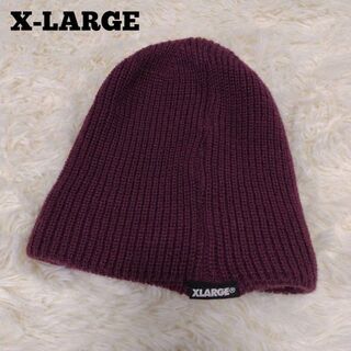 エクストララージ(XLARGE)のX-LARGE ビーニー ニット帽 ボルドー(ニット帽/ビーニー)