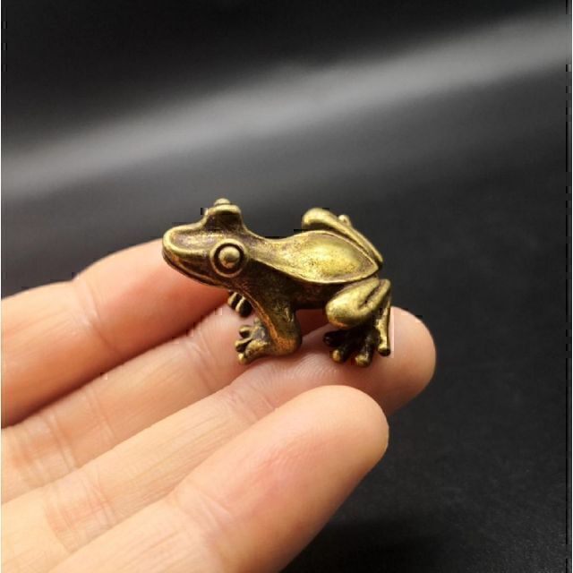 ランキングTOP5 Brass 真鍮 ブラス 蛙 カエルのキーホルダー 無事に帰る お守り カエルのブローチ ラッキーチャーム 縁起物 無事カエル