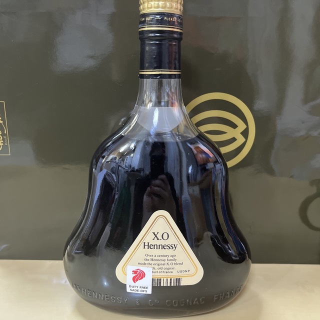 ????新品未開封????ブランデー????X.O Hennessy????金キャップ????クリアボトル????