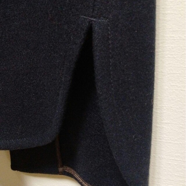 ＤｏＣＬＡＳＳＥ　ウール混ミドル丈コート　濃紺 レディースのジャケット/アウター(ピーコート)の商品写真