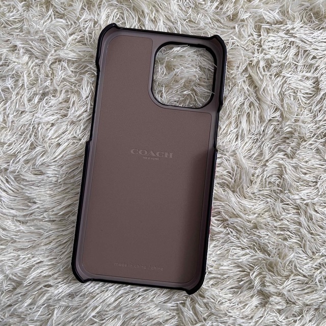 コーチ iPhone13 PRO ケース カバー レディース ホワイト 花柄 白