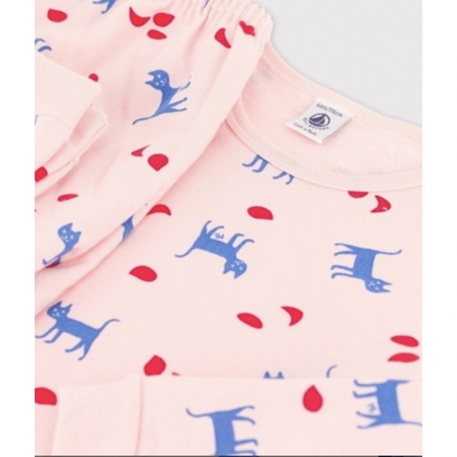 PETIT BATEAU(プチバトー)の新品　3ans プチバトー❤️猫ちゃんパジャマ キッズ/ベビー/マタニティのキッズ服女の子用(90cm~)(パジャマ)の商品写真