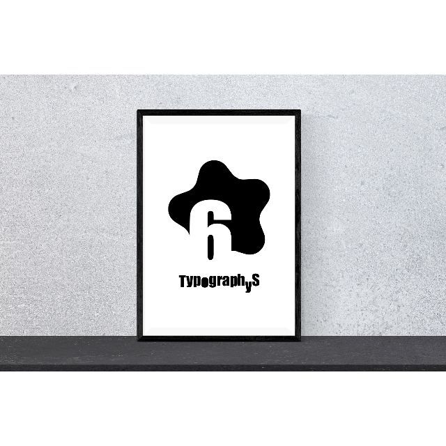 【送料無料】TYPOGRAPHYSアートポスター（A4サイズ）#5988