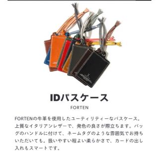 FORTEN ラゲッジタグ　IDパスケース　ネームタグ　キーホルダー(パスケース/IDカードホルダー)