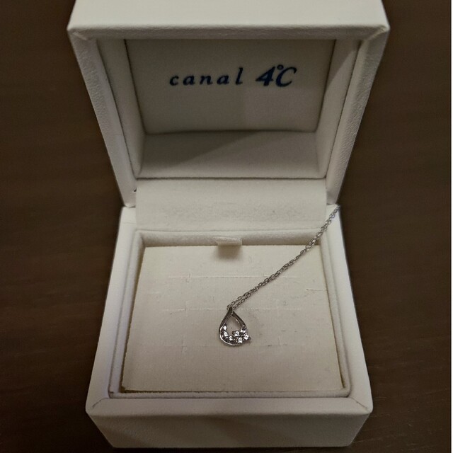 canal４℃(カナルヨンドシー)のcanal4℃　ネックレス　K10ホワイトゴールド レディースのアクセサリー(ネックレス)の商品写真