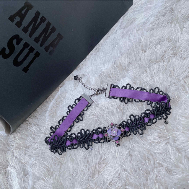 ANNA SUI - ANNASUI アナスイ ネックレス チョーカー レース フラワー