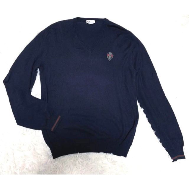 美品 GUCCI Vネックセーター ネイビー XL 特价! www.sacsny.com