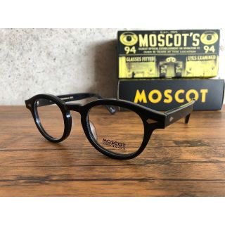 MOSCOT LEMTOSH 44 BLACK 度なしクリア・カラー付き(サングラス/メガネ)