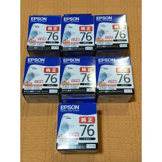 エプソン(EPSON)の☆7こセット☆ エプソン 純正 ICBK76 未使用！！(PC周辺機器)