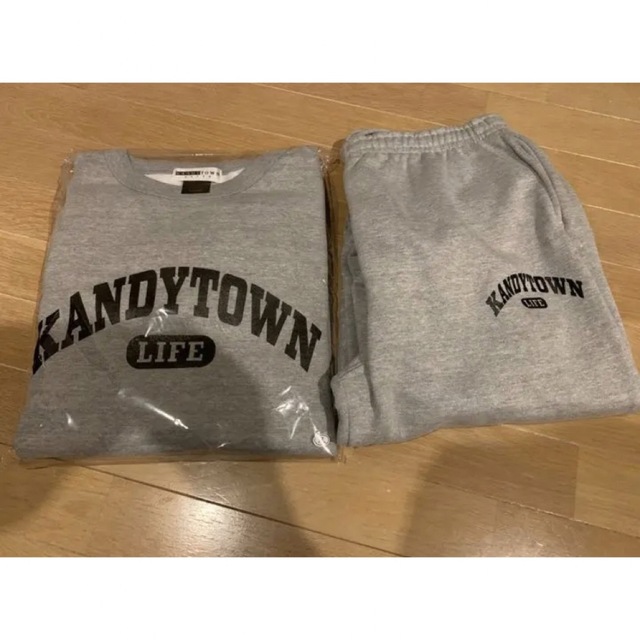 値引・バラ売り不可】KANDYTOWN COLLEGE LOGO GRAY C 有名なブランド