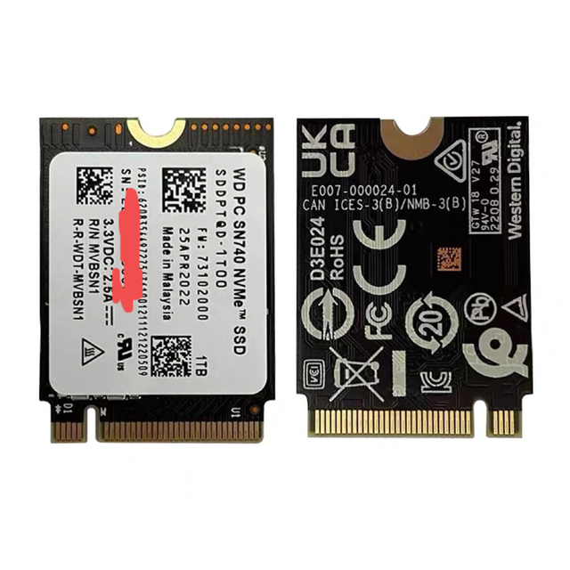 2023年のクリスマスの特別な衣装 WD NVMe Deck ssd SN740 Steam SSD