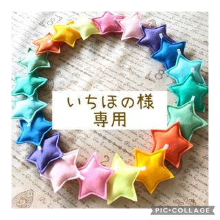 mini rainbow10色♡星のガーランド  ★ ハンドメイド　フェルト(ガーランド)