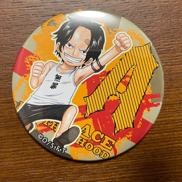 ONE PIECE 輩缶バッジ　ポートガス・D・エース　2点セット
