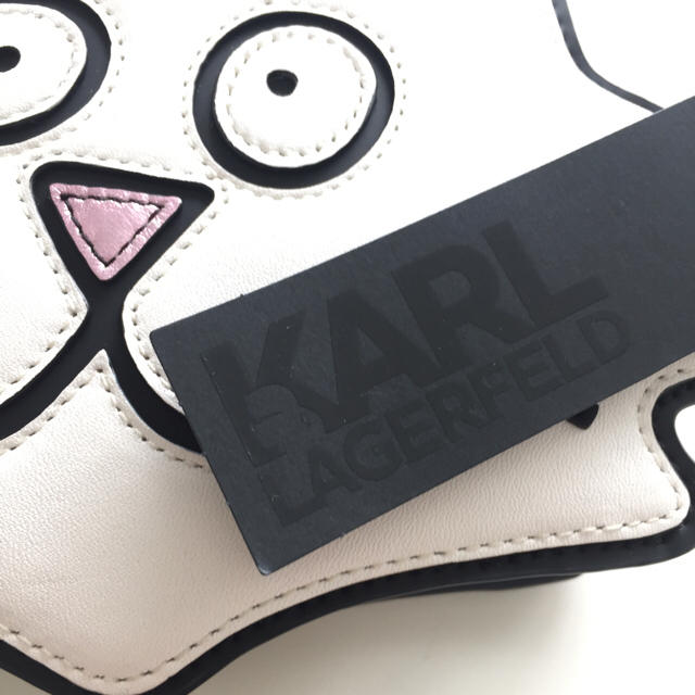 Karl Lagerfeld(カールラガーフェルド)のカールラガーフェルド 猫 牛革 ショルダーバック レディースのバッグ(ショルダーバッグ)の商品写真