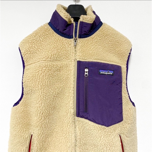 レトロX希少！ 美品！ patagonia レトロX ナチュラル×パープル Sサイズ