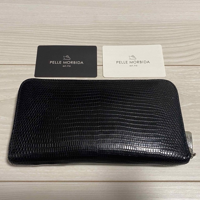 ペッレモルビダ リザードレザー本革ラウンドジップ長財布 中古品 | フリマアプリ ラクマ