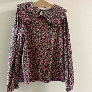 ザラキッズ(ZARA KIDS)のザラ134☺︎襟付き花柄トップス　プティマイン、プチバトー、ギャップ好きに(Tシャツ/カットソー)