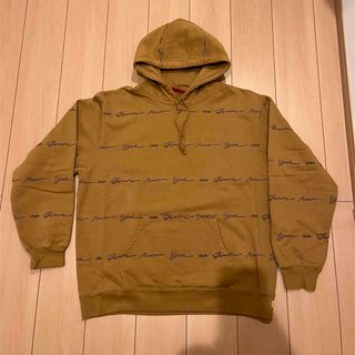 シュプリーム(Supreme)のSupreme Script Stripe Dark Mustard(パーカー)