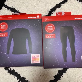 ユニクロ(UNIQLO)の送料込！新品★UNIQLO ヒートテック 超極暖上下セット★M(その他)