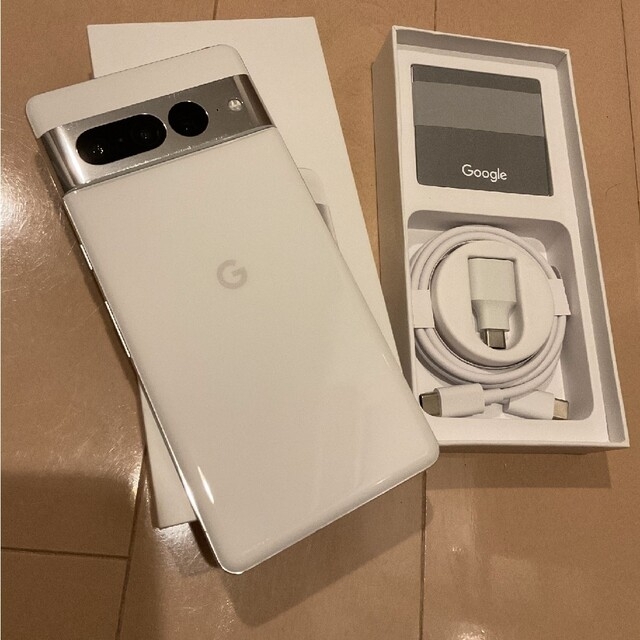 Pixel7 pro スノー 白 SIMフリー 256G 美品　付属品全てあり