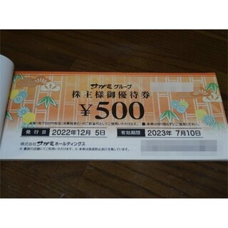 サガミホールディングス 15000円分(フード/ドリンク券)