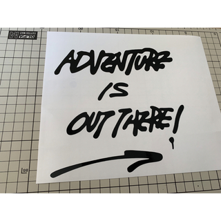 ■ ADVENTURE IS OUT THERE!  大 カッティングステッカー(その他)