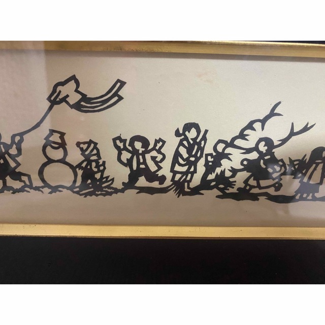 高値✨庄司✨白黒の絵✨昔の日本の子ども達の絵✨壁がけ✨ balibronze.com