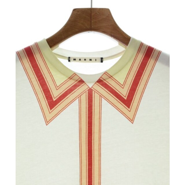 MARNI マルニ Tシャツ・カットソー 38(S位) 白系x赤xベージュ系 【古着】【中古】