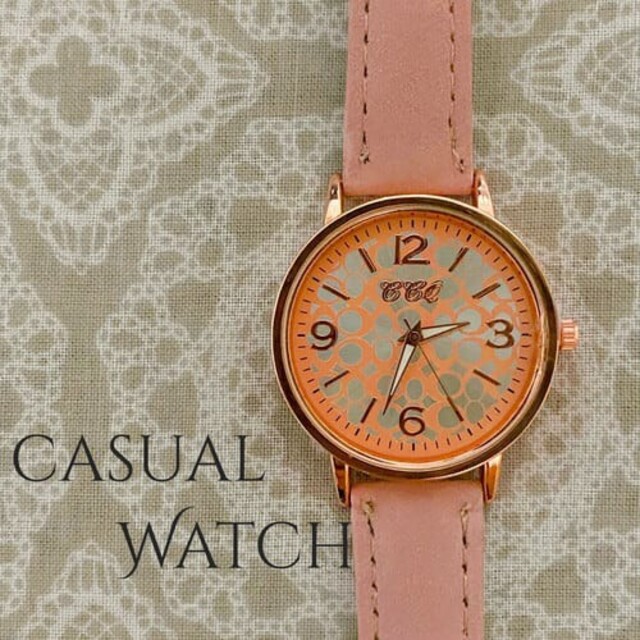 新作 レディース 腕時計 クォーツ ピンク×ホワイト カラフル 時計