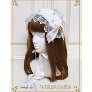 ベイビーザスターズシャインブライト(BABY,THE STARS SHINE BRIGHT)のBABY Fairy Crystal Snow ファーヘッドドレス　ロリィタ(ヘアバンド)