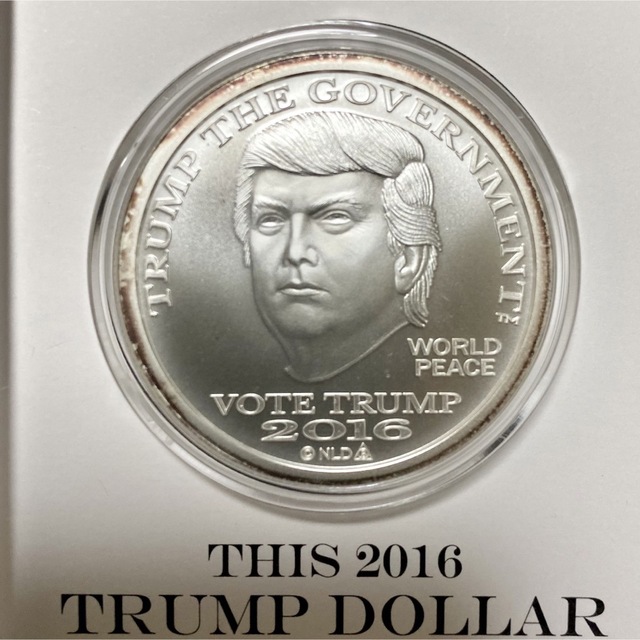 エンタメ/ホビー限定レア☆2016 2017 Trump Dollar トランプ銀貨 2枚セット