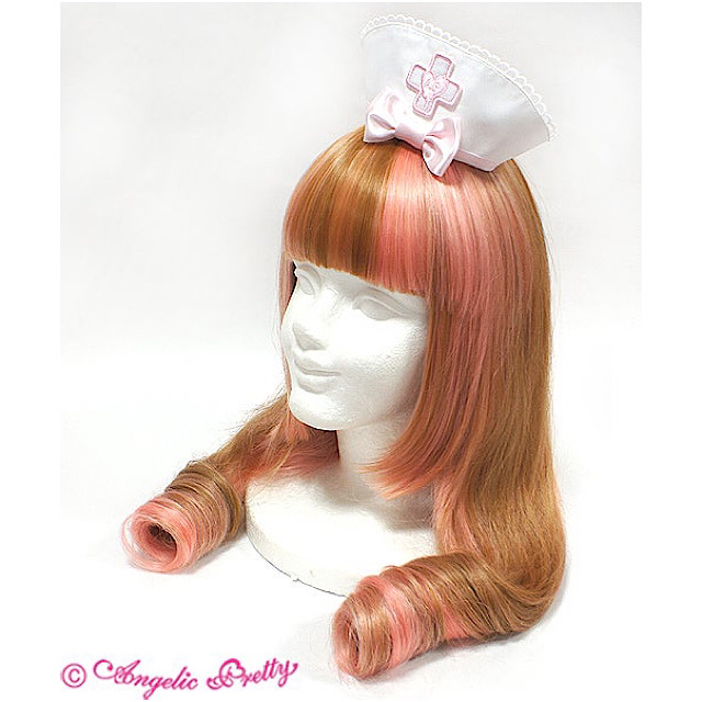 Angelic Pretty(アンジェリックプリティー)のangelic pretty Fancyナースキャップ ロリィタ レディースのヘアアクセサリー(バレッタ/ヘアクリップ)の商品写真
