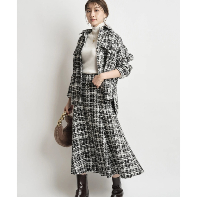 ✴︎定価20900円 jusglitty ツイードフレアスカート スカート ✴︎