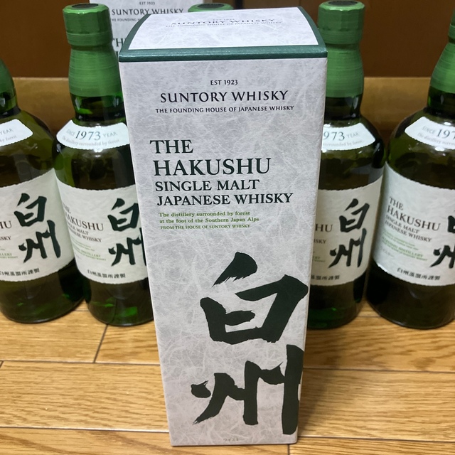 サントリー(サントリー)のサントリー　シングルモルト白州　700ml×5本 食品/飲料/酒の酒(ウイスキー)の商品写真