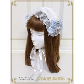 ベイビーザスターズシャインブライト(BABY,THE STARS SHINE BRIGHT)のBABY  Fairy Crystal Snow ファーヘッドドレス　ロリィタ(ヘアバンド)