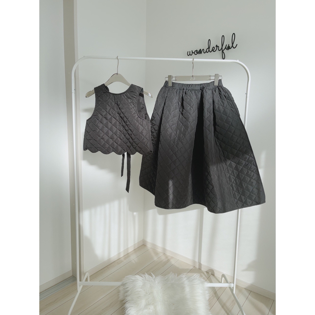 楽ギフ_のし宛書】 新品未使用 gypsohila Quilt Skirt black ilam.org