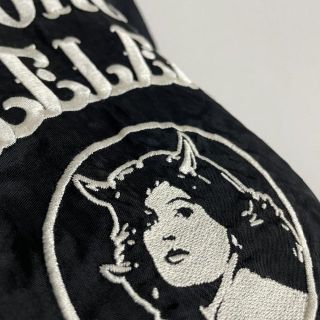 シリアルシール付 【高級レーヨン混☆チェーンステッチ☆バック刺繍
