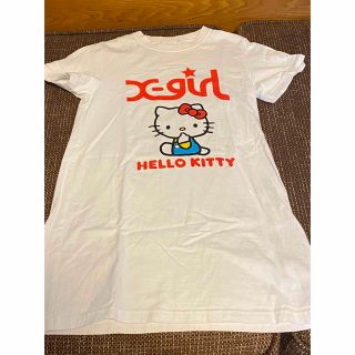 エックスガール(X-girl)のx-girl キティ　カットソー　ワンピース(Tシャツ/カットソー)