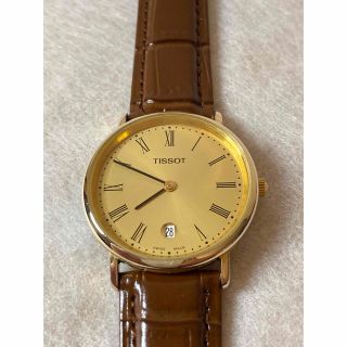 TISSOT - 稼働☆TISSOT ティソ メンズQZ時計ヴィンテージ 電池、革