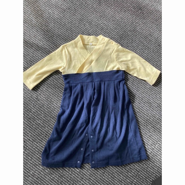 80 男の子　着物ロンパース キッズ/ベビー/マタニティのベビー服(~85cm)(和服/着物)の商品写真