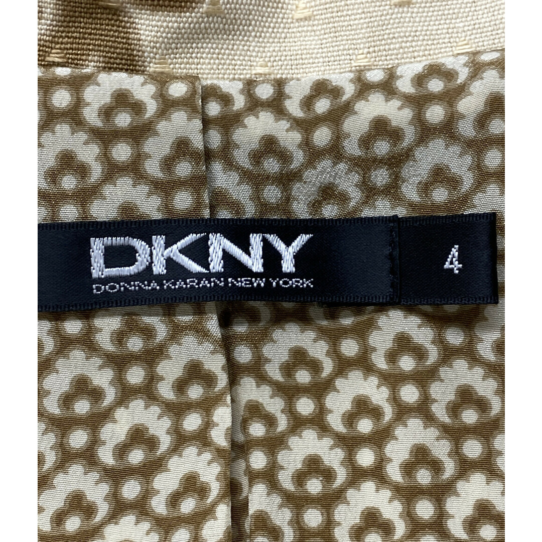 DKNY(ダナキャランニューヨーク)の美品 ディーケーエヌワイ DKNY ステンカラーコート 総柄 レディース 4 レディースのジャケット/アウター(その他)の商品写真