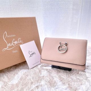 ○★新品 未使用 Christian Louboutin 定番三つ折り財布ピンク